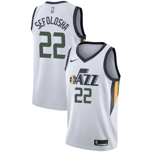 Camiseta baloncesto Thabo Sefolosha 22 Association 2017-18 Blanco Utah Jazz Hombre