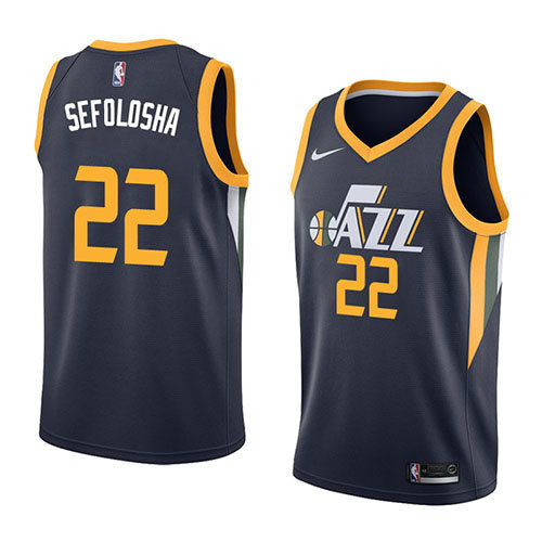 Camiseta baloncesto Thabo Sefolosha 22 Icon 2018 Azul Utah Jazz Hombre