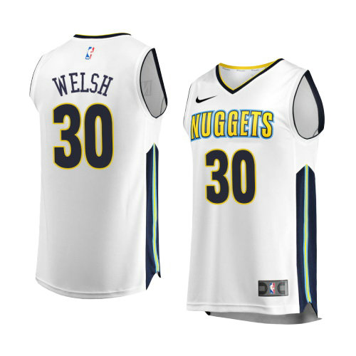 Camiseta baloncesto Thomas Welsh 30 Association 2017-18 Blanco Denver Nuggets Hombre