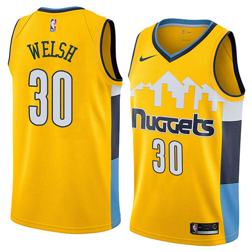 Camiseta baloncesto Thomas Welsh 30 Statement 2018 Amarillo Denver Nuggets Hombre