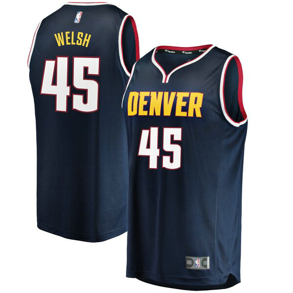 Camiseta baloncesto Thomas Welsh 45 Icon Edition Azul Denver Nuggets Hombre