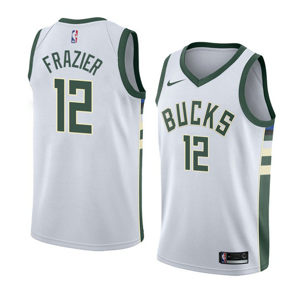 Camiseta baloncesto Tim Frazier 12 Association 2018 Blanco Milwaukee Bucks Hombre