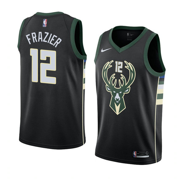 Camiseta baloncesto Tim Frazier 12 Statement 2018 Negro Milwaukee Bucks Hombre