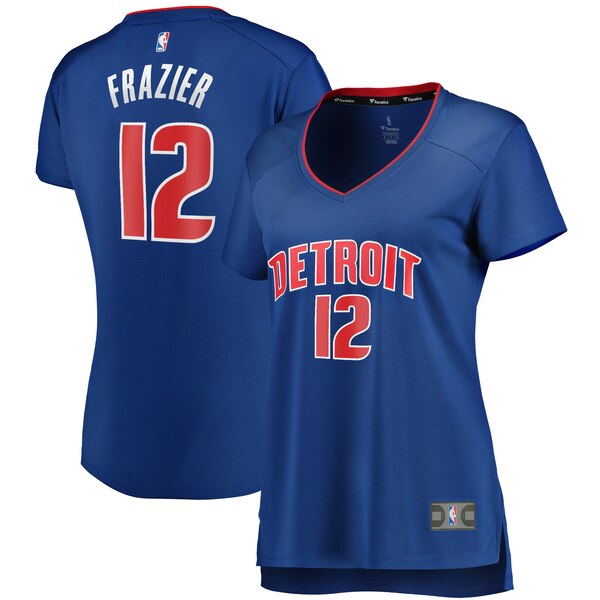 Camiseta baloncesto Tim Frazier 12 icon edition Azul Detroit Pistons Mujer