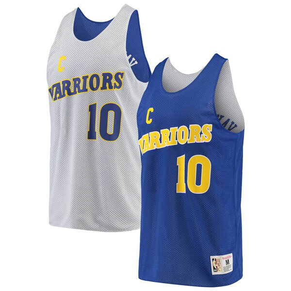 Camiseta baloncesto Tim Hardaway 10 Classics Reversible Azul Golden State Warriors Hombre