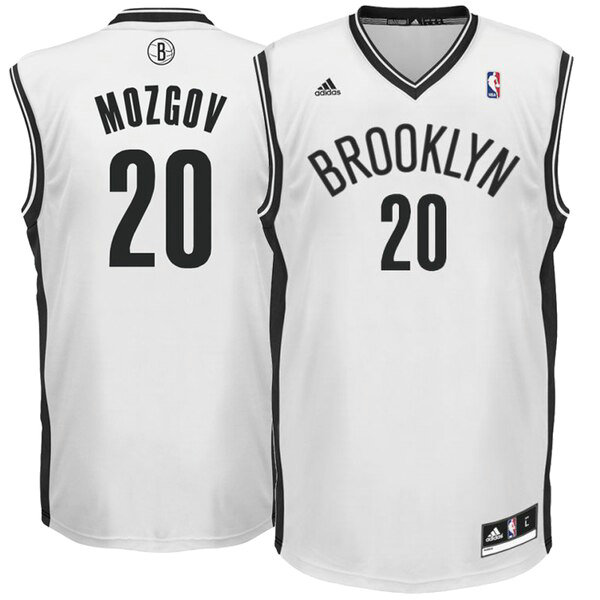 Camiseta baloncesto Timofey Mozgov 20 2019 Blanco Brooklyn Nets Hombre