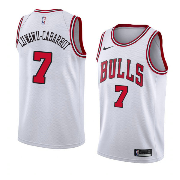 Camiseta baloncesto Timothe Luwawu-Cabarrot 7 Association 2018 Blanco Chicago Bulls Hombre