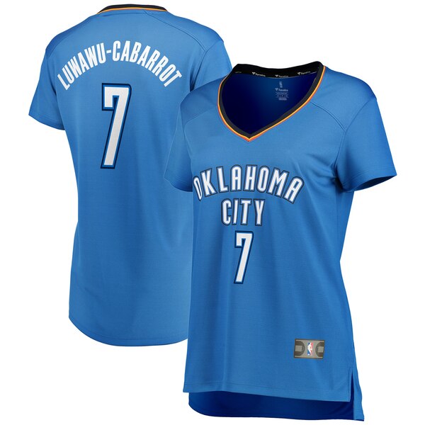 Camiseta baloncesto Timothe Luwawu-Cabarrot 7 icon edition Azul Oklahoma City Thunder Mujer