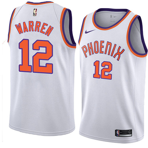 Camiseta baloncesto Tj Warren 12 Hardwood Classic 2018 Blanco Phoenix Suns Hombre