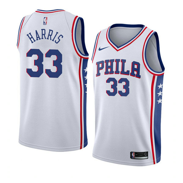 Camiseta baloncesto Tobias Harris 33 Association 2018 Blanco Philadelphia 76ers Hombre