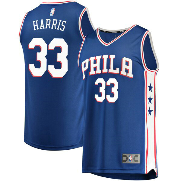 Camiseta baloncesto Tobias Harris 33 Icon Edition Azul Philadelphia 76ers Hombre