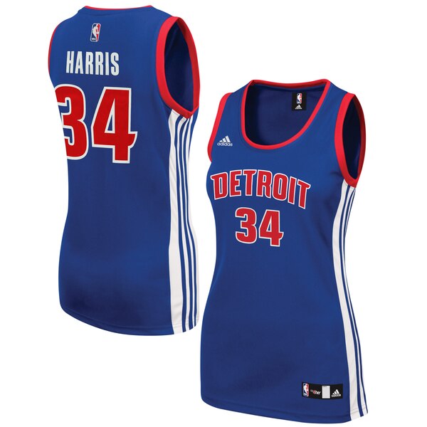 Camiseta baloncesto Tobias Harris 34 Réplica Azul Detroit Pistons Mujer