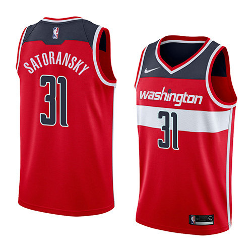 Camiseta baloncesto Tomas Satoransky 31 Icon 2018 Rojo Washington Wizards Hombre