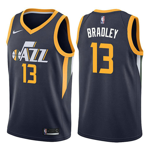 Camiseta baloncesto Tony Bradley 13 Icon 2017-18 Azul Utah Jazz Hombre