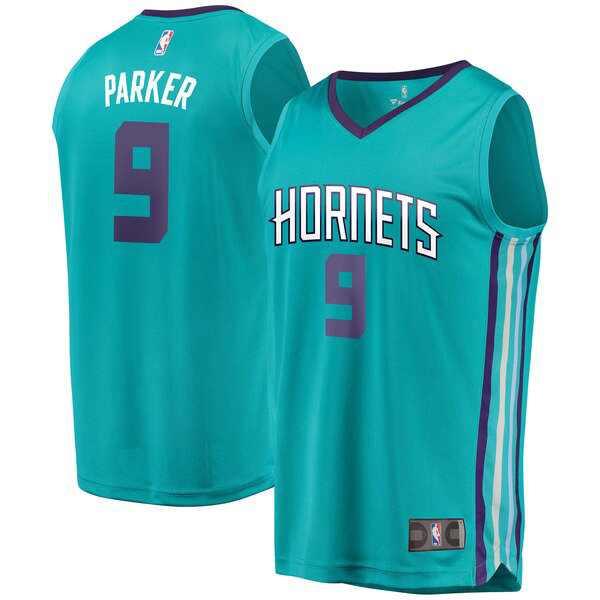 Camiseta baloncesto Tony Parker 9 2019 Azul Charlotte Hornets Hombre