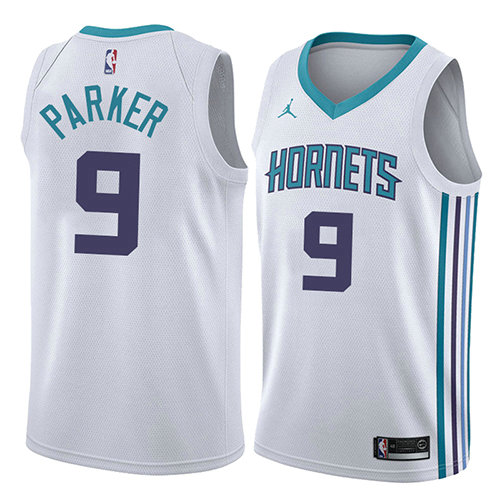 Camiseta baloncesto Tony Parker 9 Association 2018 Blanco Charlotte Hornets Hombre