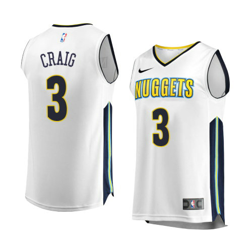 Camiseta baloncesto Torrey Craig 3 Association 2017-18 Blanco Denver Nuggets Hombre