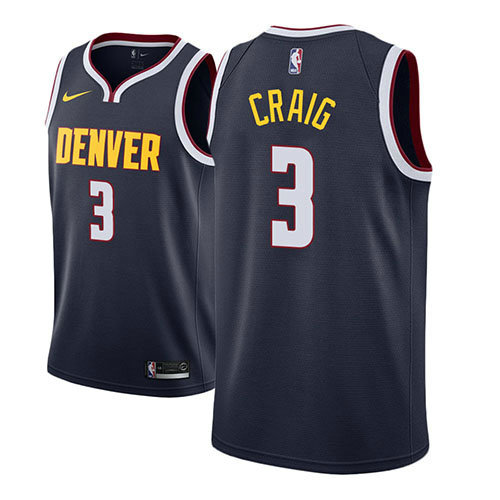 Camiseta baloncesto Torrey Craig 3 Icon 2018-19 Azul Denver Nuggets Hombre