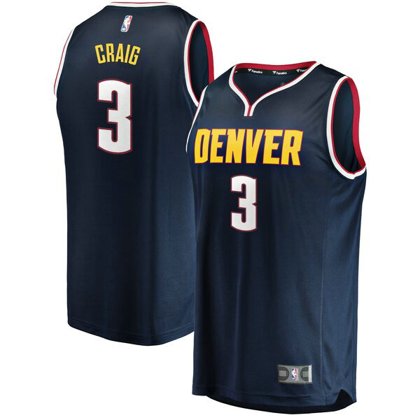 Camiseta baloncesto Torrey Craig 3 Icon Edition Azul Denver Nuggets Hombre