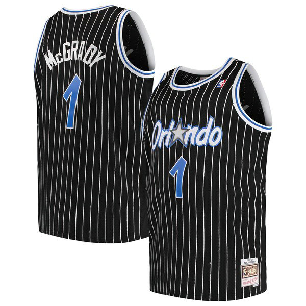 Camiseta baloncesto Tracy McGrady 1 Classics Swingman Negro Orlando Magic Hombre