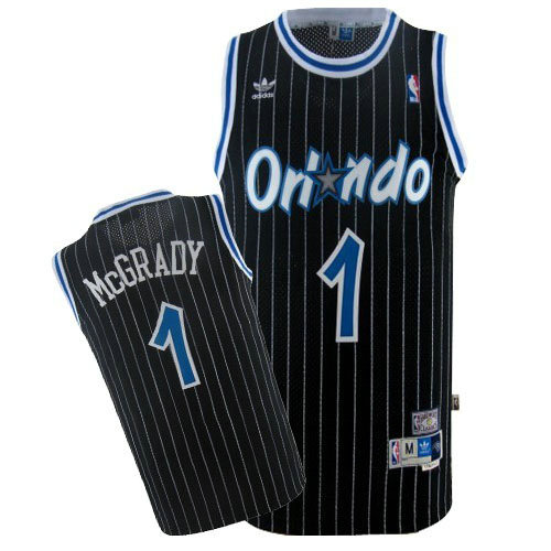 Camiseta baloncesto Tracy McGrady 1 Retro Negro Orlando Magic Hombre