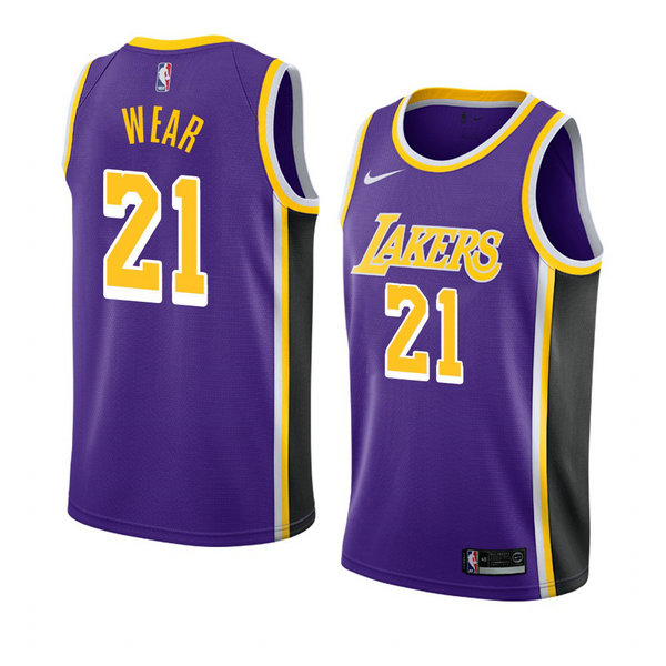 Camiseta baloncesto Travis Wear 21 Statement 2018-19 P鐓pura Los Angeles Lakers Hombre