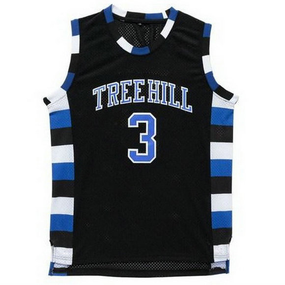 Camiseta baloncesto Tree Hill Lucas Scott 3 Ravens Negro