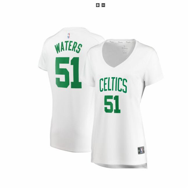 Camiseta baloncesto Tremont Waters 51 association edition Blanco Boston Celtics Mujer