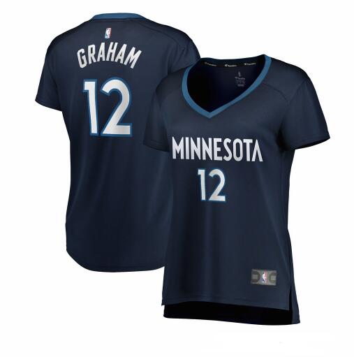 Camiseta baloncesto Treveon Graham 12 icon edition Armada Minnesota Timberwolves Mujer