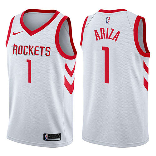 Camiseta baloncesto Trevor Ariza 1 Swingman Association 2017-18 Blanco Houston Rockets Hombre