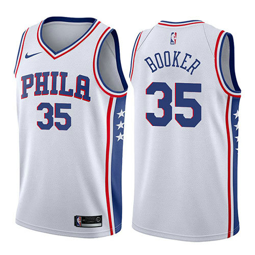 Camiseta baloncesto Trevor Booker 35 Association 2017-18 Blanco Philadelphia 76ers Hombre