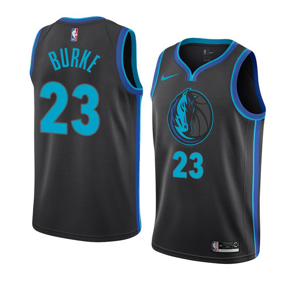 Camiseta baloncesto Trey Burke 23 Ciudad 2018-19 Azul Dallas Mavericks Hombre