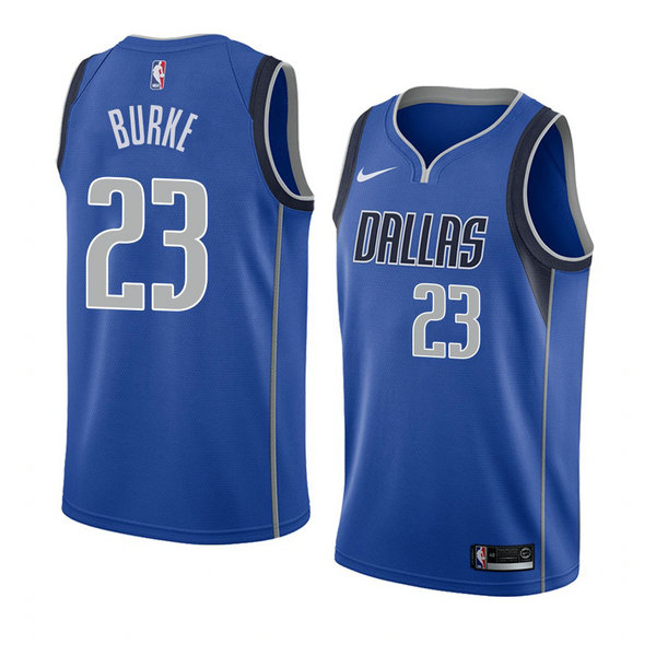 Camiseta baloncesto Trey Burke 23 Icon 2018 Azul Dallas Mavericks Hombre