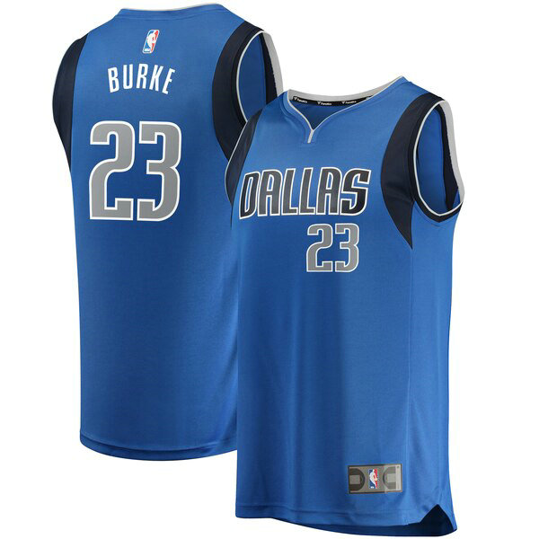 Camiseta baloncesto Trey Burke 23 Icon Edition Azul Dallas Mavericks Hombre