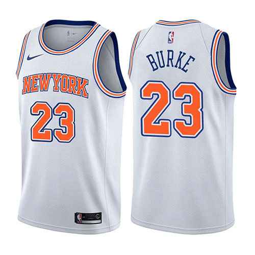 Camiseta baloncesto Trey Burke 23 Statehombret 2017-18 Blanco New York Knicks Hombre