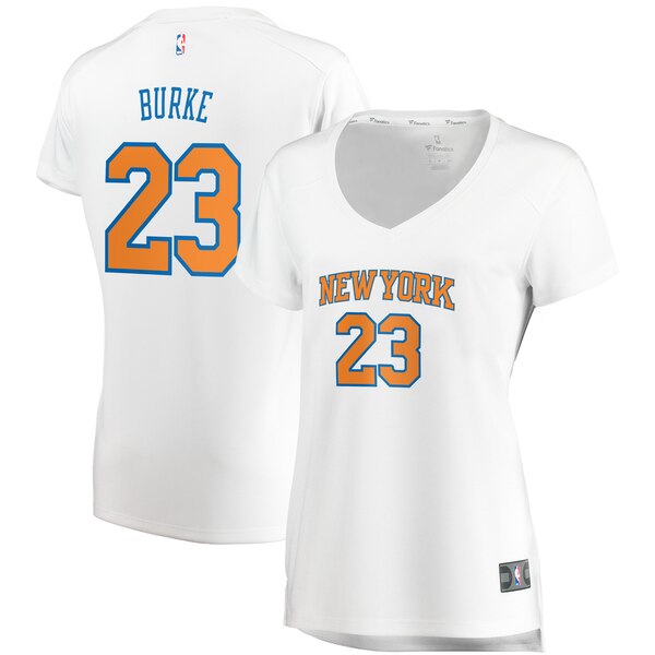 Camiseta baloncesto Trey Burke 23 association edition Blanco New York Knicks Mujer