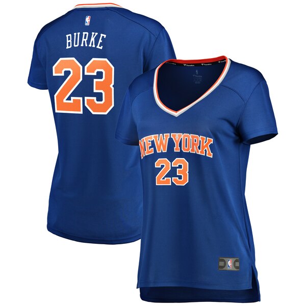 Camiseta baloncesto Trey Burke 23 icon edition Azul New York Knicks Mujer