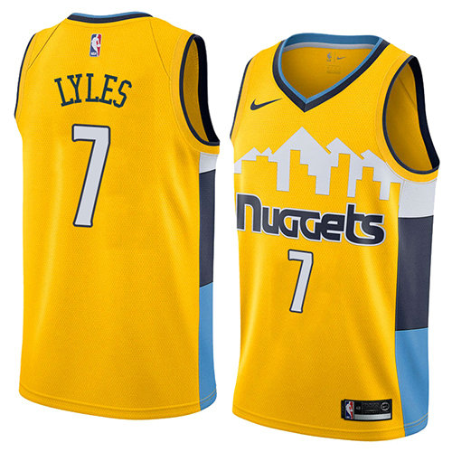 Camiseta baloncesto Trey Lyles 7 Statement 2018 Amarillo Denver Nuggets Hombre