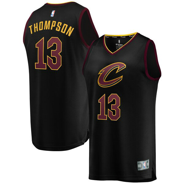 Camiseta baloncesto Tristan Thompson 13 2019 Negro Cleveland Cavaliers Hombre