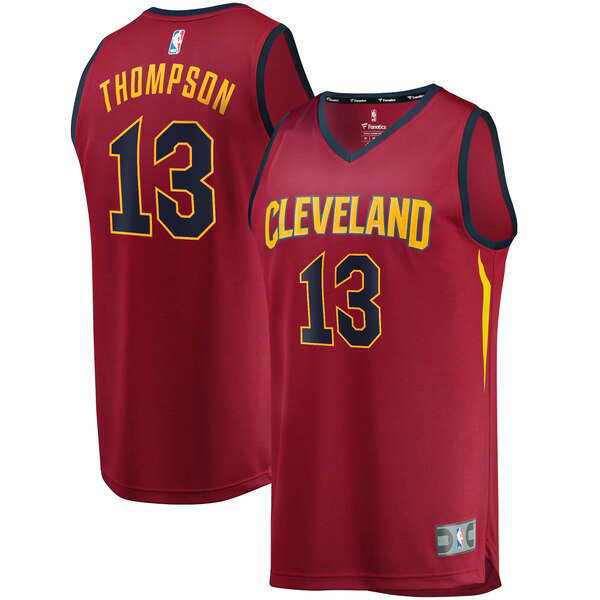 Camiseta baloncesto Tristan Thompson 13 2019 Rojo Cleveland Cavaliers Hombre