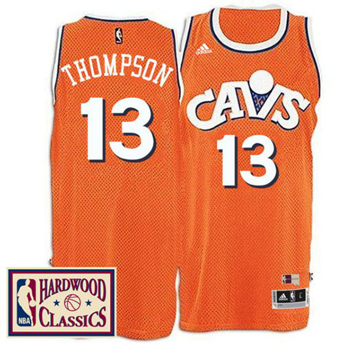Camiseta baloncesto Tristan Thompson 13 Retro Naranja Cleveland Cavaliers Hombre