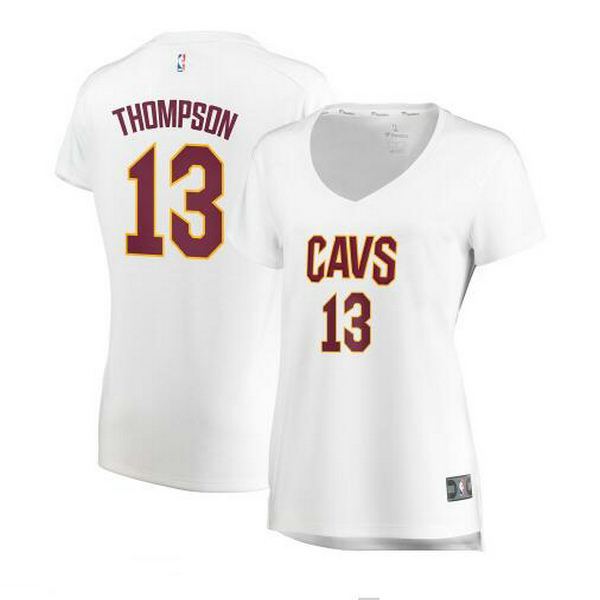 Camiseta baloncesto Tristan Thompson 13 association edition Blanco Cleveland Cavaliers Mujer