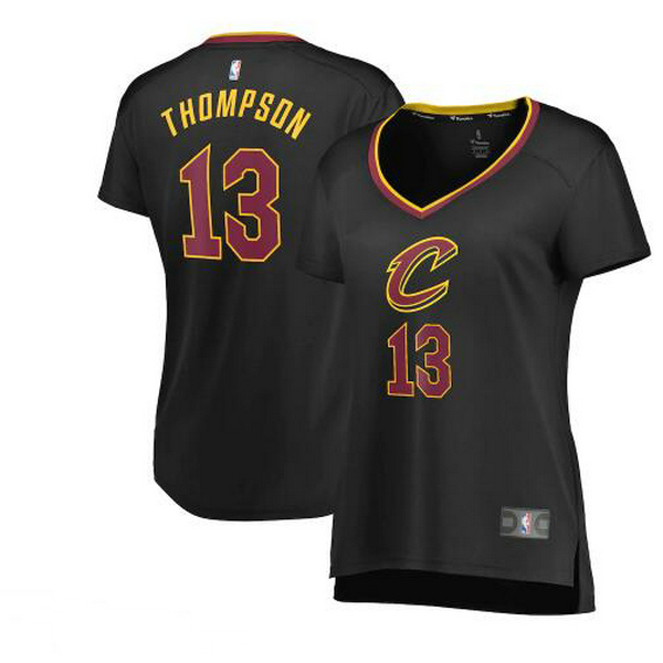 Camiseta baloncesto Tristan Thompson 13 statement edition Negro Cleveland Cavaliers Mujer