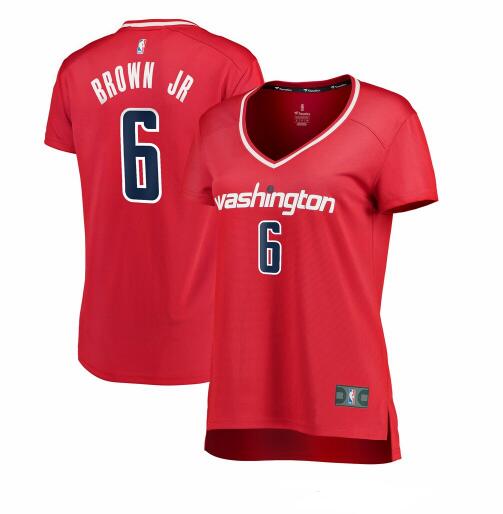 Camiseta baloncesto Troy Brown Jr. 6 icon edition Rojo Washington Wizards Mujer