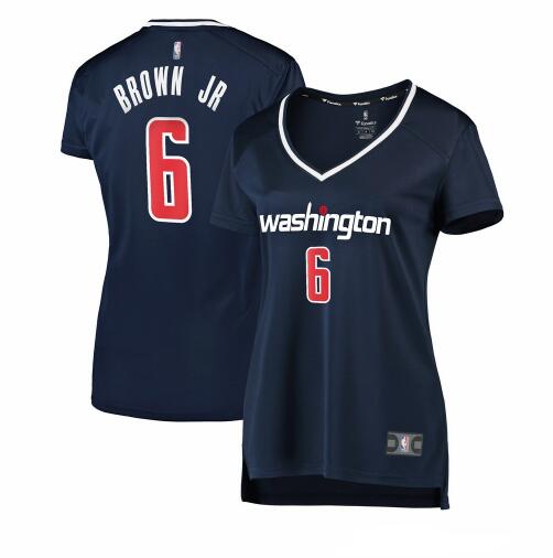 Camiseta baloncesto Troy Brown Jr. 6 statement edition Armada Washington Wizards Mujer