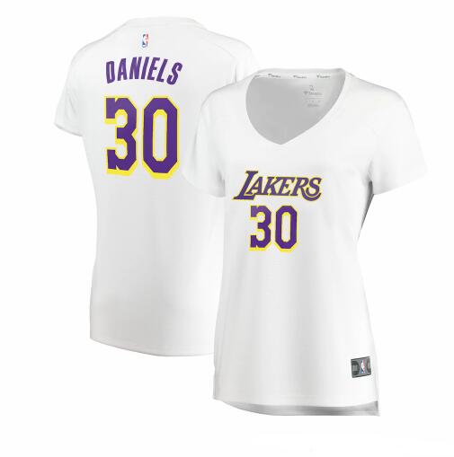 Camiseta baloncesto Troy Daniels 30 association edition Blanco Los Angeles Lakers Mujer