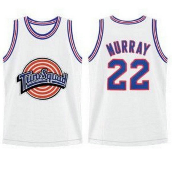 Camiseta baloncesto Tune Squad Bill Murray 22 Blanca