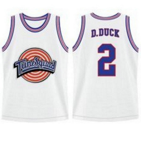 Camiseta baloncesto Tune Squad Daffy Duck 2 Blanca