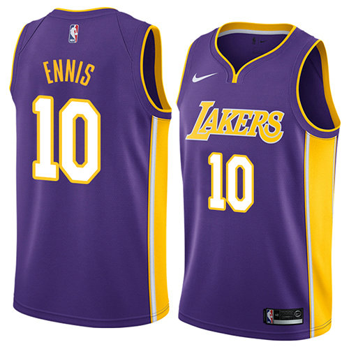 Camiseta baloncesto Tyler Ennis 10 Statement 2018 P鐓pura Los Angeles Lakers Hombre
