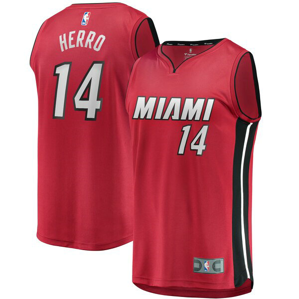 Camiseta baloncesto Tyler Herro 14 Statement Edition Rojo Miami Heat Hombre
